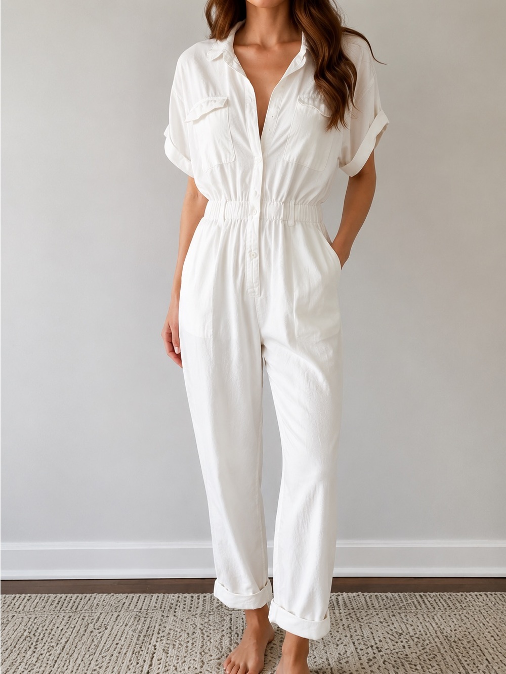 Young fabulous & broke White Utility Jumpsuit XS - Picture 2 of 4